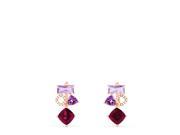 Effy Jewlery Effy 14K Rose Gold Multi Gemstone and Diamond Drop Earrings 6.12 TCW