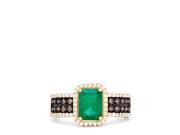 Effy Jewelry Effy Brasilica 14K Gold Emerald Espresso and White Diamond Ring 2.00 TCW Size 7