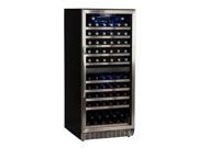EdgeStar CWR1101DZ 110 Bottle Built In Dual Zone Stainless Steel Wine Cooler