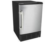 EdgeStar 12 Lbs. Built In Ice Maker Stainless Steel Black