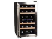 Koldfront 18 Bottle Dual Zone Stainless Steel Wine Cooler