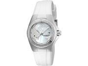 TechnoMarine Women s White Silicone Band Steel Case Swiss Quartz Watch 115256
