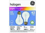 GE Lighting 78796 43A CL H2 PK A19 Halogen Bulb