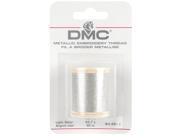 DMC Metallic Embroidery Thread 43.7 yards Light Silver