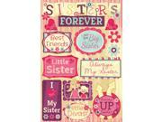 Sister Cardstock Stickers 5.5 X9 Sisters Forever