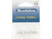 Crimp Tubes Size 4 1.5g Silver Plated