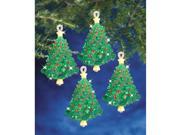 Holiday Beaded Ornament Kit Emerald Tree Twists