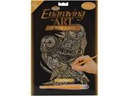 Gold Foil Engraving Art Kit 8 X10 Owls