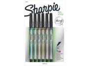 Sharpie Pen Stylo Fine 6 Pkg Assorted Colors