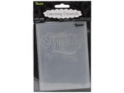 Embossing Folder 4.25 X5.75 With Sympathy