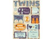 Twins Cardstock Stickers 5.5 X9 Terrific Twins