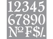 Americana Decor Stencil Olde World Numbers