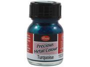 Viva Decor Precious Metal Color 25ml Pkg Turquoise
