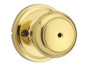 Weiser Lock Polished Brass Troy Privacy Knob GA331 T3