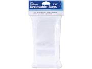 Reclosable Clear Storage Bags 2 X3 100 Pkg