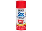 Rust Oleum PTUCS249 994 Painters Touch Ultra Cover Satin Aerosol Paint 12oz Poppy Red