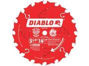 Freud Inc D0516X Diablo Carbide Tipped Circular Saw Blade 5 3 8 16T SAW BLADE