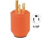 Cooper Wiring BP3867 4RN Commercial Grade Plug ORNG CORD PLUG