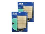 Kohler 2 Pack 20 883 02 S1 Replacement Air Filter and Pre Cleaner