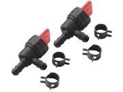 Briggs Stratton 2 Pack 698181 Fuel Shut Off Valve 90 Degree Valve 698181 2PK