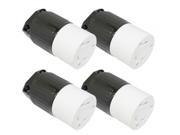 Superior Electric 4 Pack 30 Amps 125V Twist Lock 3 Wire Receptacle YGA024F 4PK