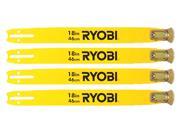 Ryobi RY10532 Chain Saw 4 Pack Replacement 18 Guide Bar 308639001 4PK