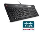 Logitech K725 C Certified Keyboard for Cisco Jabber Voice and Video Calls