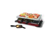 Swissmar 8 Person Red Classic Raclette Party Grill w Granite Stone