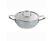 Demeyere Atlantis 3.5 Qt Stainless Conic Simmering Pot with Stainless Steel Lid