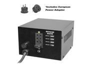 New Pyle PVTC120U Step Up and Down 100 Watt Voltage Converter Transformer with USB Charging Port AC 110 220 Volts