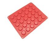 Freshware CB 116RD 30 Cavity Silicone Mold for Chocolate Candy Cookie Gummy and More