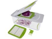 Freshware KT 406 7 in 1 Onion Vegetable Fruit and Cheese Chopper with Mandoline Slicer and Storage Lid