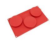 Freshware SL 116RD 3 Cavity Silicone Disc Cake Pie Custard Tart and Resin Coaster Mold