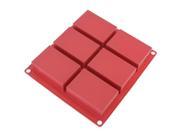 Freshware SP 100RD 6 Cavity Rectangle Premium Silicone Soap Bar and Resin Mold