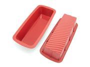 Freshware CB 103RD 12.5 inch Large Silicone Mold Loaf Pan for Soap and Bread 1 PC
