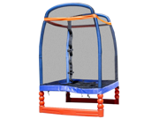 SkyBound Super 4 Ft. Trampoline For Indoor Outdoor with Enclosure Set