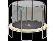 SkyBound 14 ft. Trampoline Frame Size Replacement Netting for 6 Straight Curved and Top Ring Pole Enclosure Systems . Fits Brands Net Only