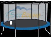 SkyBound 14 ft. Trampoline Frame Size Replacement Netting for 4 Arch Pole Enclosure Systems . Fits Brands Jumpking Net Only