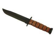 Ka bar Knives US Army Fighting Knife Brown Leather Sheath 7 in. Plain