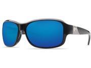 Costa Sunglasses Inlet 580G Shiny Black Blue Mirror IT 11 OBMGLP