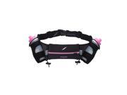 Fitletic Hydration Running Belt 16oz Pink Zipper L XL HD08 BLACK PINK L XL