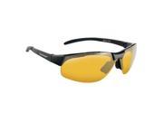 Flying Fisherman Maverick Action Angler Series Polarized Sunglasses Black; Yellow Amber