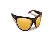 Flying Fisherman Cayo Matte Bronze w Yellow Amber Sunglasses 7824BY
