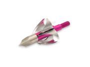 Flying Arrow Archery Toxic Broadhead 100 Grain Pink 3 Pack T3100 P