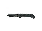 TIMBERLINE Kickstart Spearpoint Serrated Edge Knife with Black Blade 1141