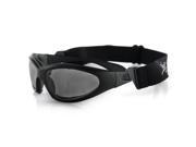 Bobster Paragon Sunglasses Crystal Clear Blue Mirror Lenses EPAR002