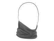 ZANheadgear Microfleece Neck Gaiter Grey and High Vis Lime WFMFN001HV