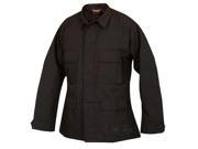 Tru Spec Classic BDU Coat Polyester Cotton Ripstop Black XL Long 1320026