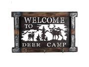 River s Edge Welcome To Deer Camp Coat Rack 908