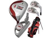 MOG 5 Piece Red Zone Golf Set Stand Bag RH Ages 8 11 62530
